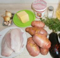 Recepti za kuhanje piščanca z jajčevci in paradižniki v pečici