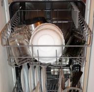 Κανόνες και αποχρώσεις φόρτωσης πιάτων στο πλυντήριο πιάτων Αφαίρεση κουζινικών σκευών